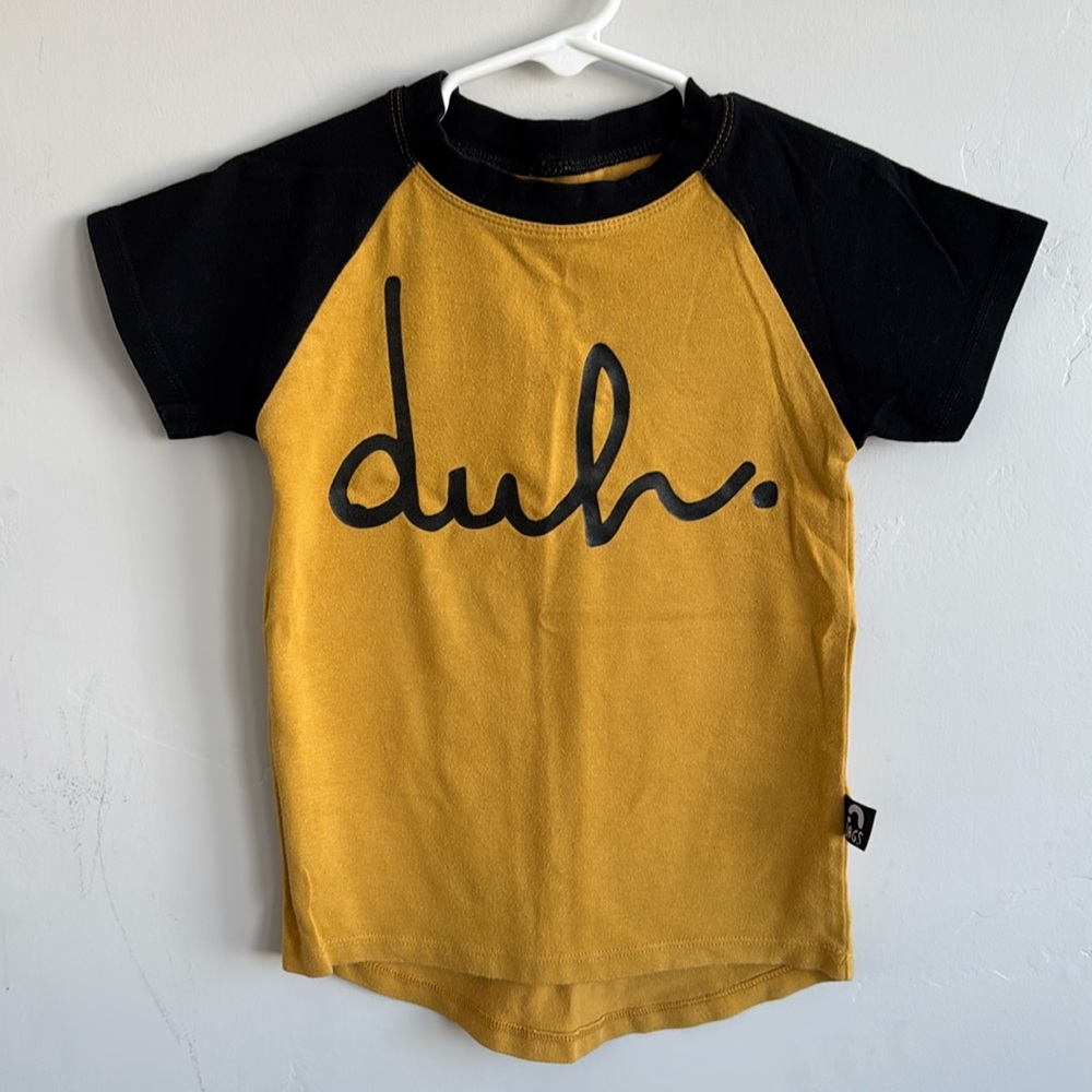 Rags duh yellow and black tee